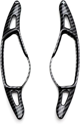 iJDMTOY Twill-Weave Carbon Fiber Pattern Style Large Paddle Extensions Compatible with BMW 3 4 5 7 Series X3 X4 X5 X6 (Gxx Chassis), Toyota 2020-up A90 Supra GR in Saudi Arabia