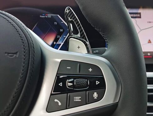 iJDMTOY Twill-Weave Carbon Fiber Pattern Style Large Paddle Extensions Compatible with BMW 3 4 5 7 Series X3 X4 X5 X6 (Gxx Chassis), Toyota 2020-up A90 Supra GR in Saudi Arabia