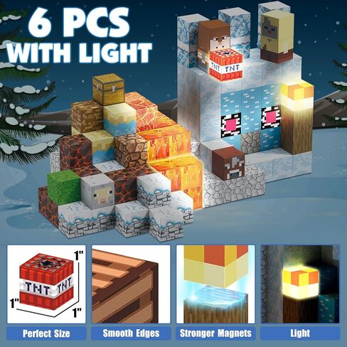 213 PCS Magnetic Blocks Building Blocks Set Sword Kids Building Toys for Toddler Boys Girls 3+, STEM Sensory Magnetic Cubes Christmas Birthday Present Construction Building Toys in Kuwait