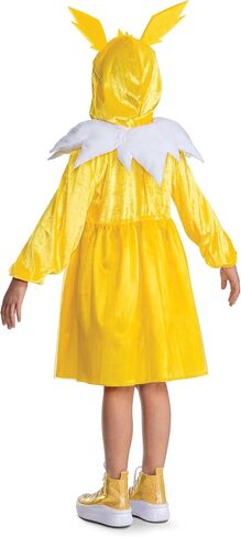 Pokemon Jolteon Costume Dress for Girls, Official Pokemon Outfit with Hooded Dress in Saudi Arabia