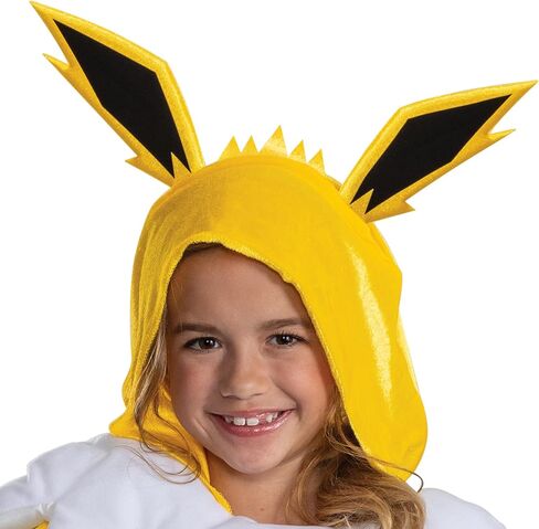 Pokemon Jolteon Costume Dress for Girls, Official Pokemon Outfit with Hooded Dress in Saudi Arabia