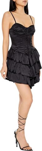 Forever 21 Women's Tiered Satin Corset Mini Dress in Saudi Arabia