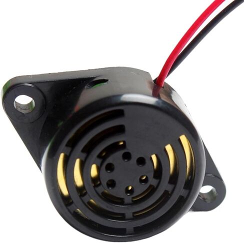 Piezo Electronic Buzzer Beep Tone Alarm Ringer Continous Sound DC 3v - 24v Buzzer Electromagnetic(5xintermittent Sound) in Saudi Arabia