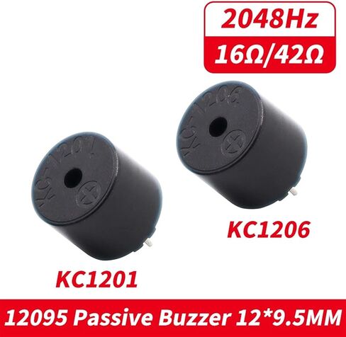 10PCS 12095 42Ω KC1206 KC1201 16 Ω Electromagnetic Passive Integrated Buzzer 12MM 12 * 9.5MM 16ohm 42 Ohms Foot Pitch 6.5MM(10pcs KC1201 16ohm) in Saudi Arabia