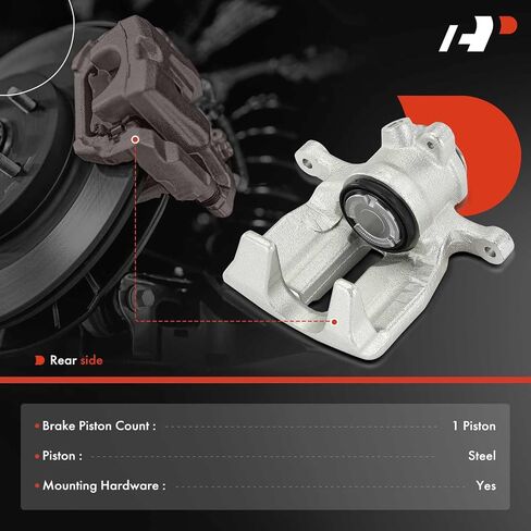 A-Premium Disc Brake Calipers Assembly Without Bracket Compatible with Audi A6 A6 Quattro 2012-2018, A7 Quattro 2012-2014/2016-2018, S6 2013-2018, S7 2013-2014/2016-2018 - Rear Side, 2-PC Set in Saudi Arabia