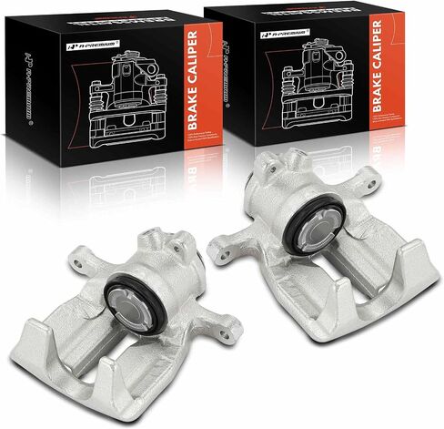 A-Premium Disc Brake Calipers Assembly Without Bracket Compatible with Audi A6 A6 Quattro 2012-2018, A7 Quattro 2012-2014/2016-2018, S6 2013-2018, S7 2013-2014/2016-2018 - Rear Side, 2-PC Set in Saudi Arabia