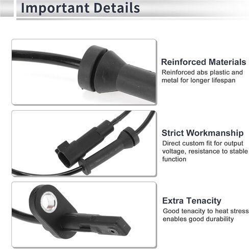 Front Left/Front Right ABS Wheel Speed Sensor for Chevrolet Camaro 2010-2015 ABS Sensor Anti-lock Braking System Sensor No.92199861 1 Pcs in Saudi Arabia