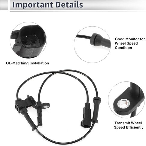 Front Left/Front Right ABS Wheel Speed Sensor for Chevrolet Camaro 2010-2015 ABS Sensor Anti-lock Braking System Sensor No.92199861 1 Pcs in Saudi Arabia