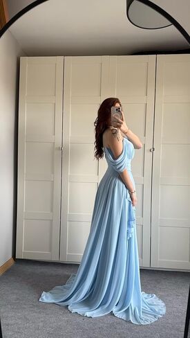 Off The Shoulder Chiffon Bridesmaid Dresses Spaghetti Straps Corset A-Line Black Formal Dress with Slit in Saudi Arabia