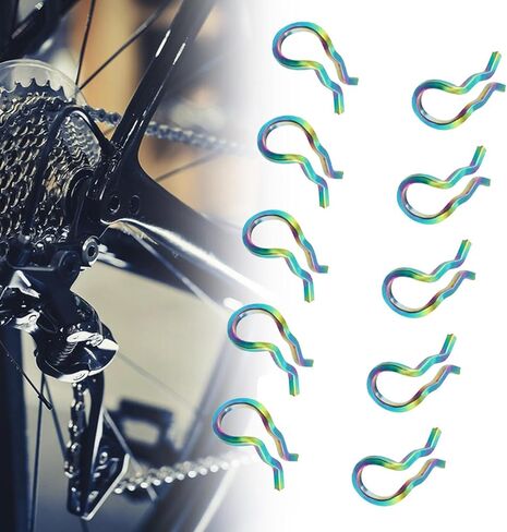 Set of 10 Fixing Spring Clips for Brake Pad Cotter Pin Calipers in Saudi Arabia