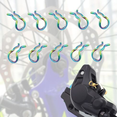 Set of 10 Fixing Spring Clips for Brake Pad Cotter Pin Calipers in Saudi Arabia