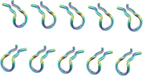 Set of 10 Fixing Spring Clips for Brake Pad Cotter Pin Calipers in Saudi Arabia