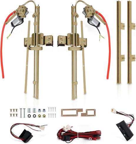 maXpeedingrods Universal 2-Door Electric Power Window Conversion Flat Glass Installation Kit with Switches Wiring for ford Chevy Chrysler 1932-UP in Saudi Arabia