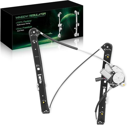 Front Left Driver Side Power Window Regulator with Motor for:-BMW E46 323I 1999-2000, 325I 325Xi 330I 330Xi 2001-2005, 328I 1999-2000, with 2 Pins Replace OE# 741-484 BM1350111 in Saudi Arabia