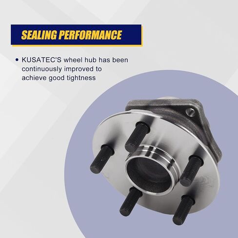 KUSATEC 512218 Rear Wheel Bearing and Hub Assembly Compatible with Toyota Celica Corolla Matrix 2000-2008, Pontiac Vibe 2003-2008, 5 Lug Bolts Without ABS in Saudi Arabia