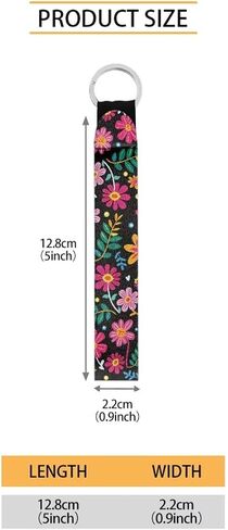 Fabric Wristlet Keychain Holder Lanyard for Keys Women Wallet and Car Accessories in Saudi Arabia