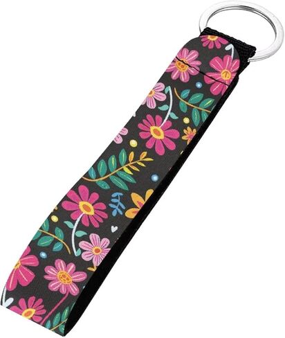 Fabric Wristlet Keychain Holder Lanyard for Keys Women Wallet and Car Accessories in Saudi Arabia