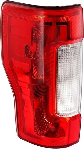 ECOTRIC Pair Tail Light Halogen Compatible with 2017-2019 Ford F250 F350 F450 Super Duty Pickup Rear Taillight Lamp Replacement for FO2800256 FO2801256 Clear Red Lens+Chrome Housing Left&Right Side in Saudi Arabia