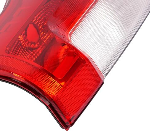 ECOTRIC Pair Tail Light Halogen Compatible with 2017-2019 Ford F250 F350 F450 Super Duty Pickup Rear Taillight Lamp Replacement for FO2800256 FO2801256 Clear Red Lens+Chrome Housing Left&Right Side in Saudi Arabia