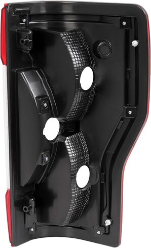 ECOTRIC Pair Tail Light Halogen Compatible with 2017-2019 Ford F250 F350 F450 Super Duty Pickup Rear Taillight Lamp Replacement for FO2800256 FO2801256 Clear Red Lens+Chrome Housing Left&Right Side in Saudi Arabia