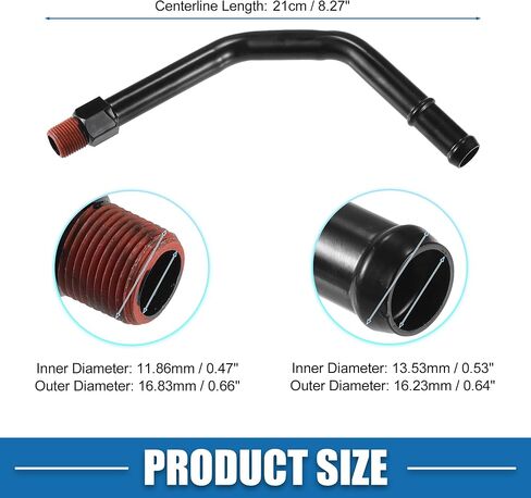 Water Pump Coolant Tube No.53007978 Water Pump Inlet Pipe for Jeep Wrangler 1991-2006 Metal Black in Saudi Arabia