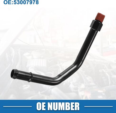 Water Pump Coolant Tube No.53007978 Water Pump Inlet Pipe for Jeep Wrangler 1991-2006 Metal Black in Saudi Arabia