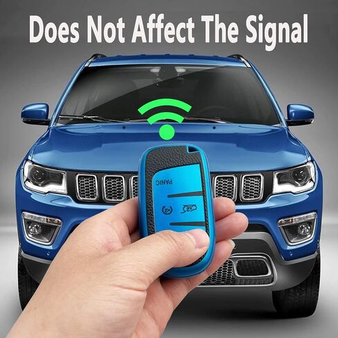 Key Fob Case Cover Compatible With Jeep Grand Cherokee Renegade Compass Chrysler 200 300 Dodge Ram RAM Durango Charger Challenger Journey Darts Fiat Accessories(Green Suit) in Saudi Arabia