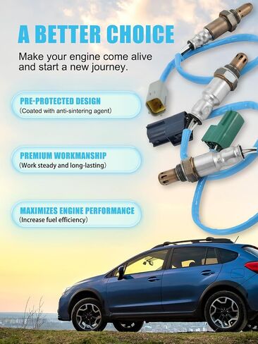 4PCS 234-9038 234-4297 234-4313 O2 Oxygen Sensor Upstream and Downstream (4.0L V6) for Nissan Frontier Pathfinder Xterra 2008-2010, for Suzuki Equator 2009-2010 in Saudi Arabia