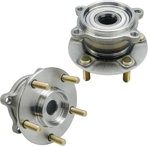 Detroit Axle - AWD Rear Wheel Bearing Hubs for Mitsubishi Endeavor 2004 2005 2006 2007 2008 2010 2011, 2 Wheel Hub Bearings Assembly Set Replacement, Pair Hubs in Saudi Arabia