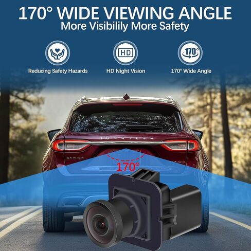 F150 Backup Camera Rear View Parking Assist Camera Compatible with Ford F150 2010-2014 Mustang 2015-2020 Lincoln MKC 2015-2019 170° HD Rear Camera Replace EL3T-19G490-AA, EL3Z-19G490-D, BL3Z-19G490-B in Saudi Arabia