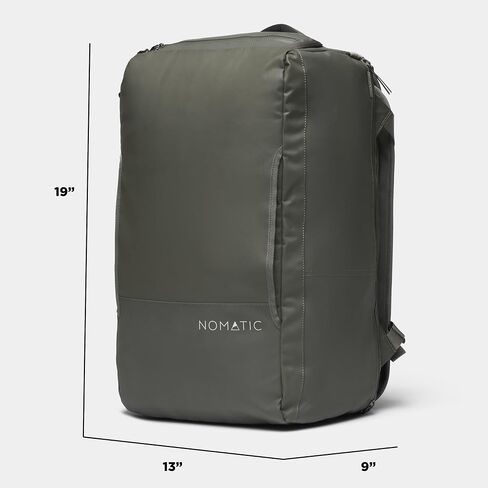 حقيبة سفر NOMATIC سعة 40 لترًا - حقيبة ظهر/قماش قابلة للتحويل، حجم محمول للسفر بالطائرة، حقيبة كمبيوتر محمول للاستخدام اليومي، حقيبة ظهر سوداء متوافقة مع إدارة أمن المواصلات الأمريكية in Kuwait