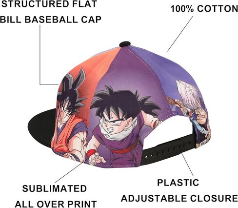 Bioworld Dragon Ball Z Sublimated Panels Poly B15 Snapback in Saudi Arabia