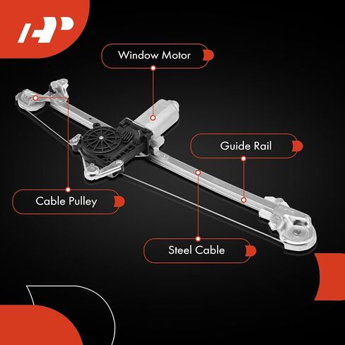 A-Premium Electric Power Window Regulator with Motor Assembly Compatible with Mercedes-Benz W210 Series E320 E430 1998-1999, E55 AMG 1999, Rear Driver in Saudi Arabia