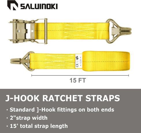 8Pack 2 inch Ratchet Straps Heavy Duty 15 ft J Hook with Anti-Loss Lock, 2 inch Tie Down Straps for Trucks, Cargo Straps Ratcheting Green in Saudi Arabia