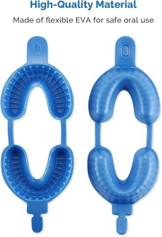 JMU Disposable Dental Fluoride Trays, Dual Arch Fluorinated Foam Tray, 50Pcs/Bag (50, Large) in Kuwait