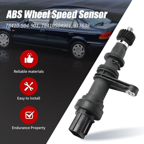 78410-S04-901 مستشعر سرعة العجلات ABS، بديل لسيارة Honda Civic L4 1.6L 1.7L 2.0L 1997 1998 1999 2000 2002، يستبدل 917638 78410S04901 (أمامي يمين) in Saudi Arabia