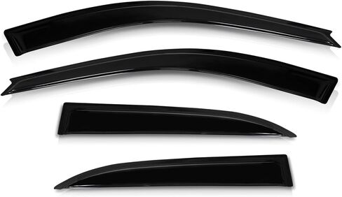 AJP Distributors 4PCS JDM Tape-On Side Window Visor Rain Guard Sun Shade Vent Aerodynamic Wind Deflector Shield Compatible/Replacement For Sentra B15 4-Door Sedan 2000 2001 2002 2003 2004 2005 2006 in Saudi Arabia