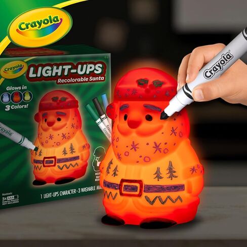 Crayola Light Ups Santa and Snowman Bundle, Recolorable Light Up Toy, Gift for Kids, 5, 6, 7, 8 in Saudi Arabia