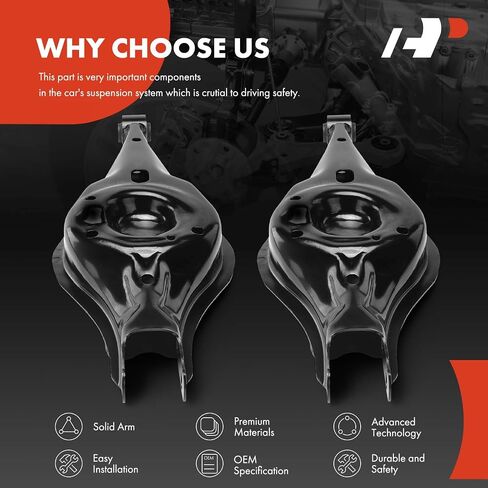 A-Premium 2 x Rear Lower Control Arms, with Bushing, Compatible with Ford Explorer 2011-2019, Taurus 2010-2019, Flex, Police Interceptor Sedan Utility, Special Service Police Sedan & Lincoln MKS, MKT in Saudi Arabia