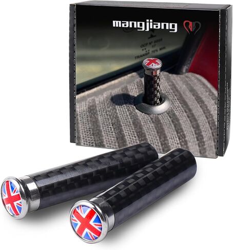 Carbon Fiber Metal Door Lock Pin Knobs Sticker Cover Replacement Parts for Mini Cooper R55 R56 R60 F54 F55 F56 Clubman Countryman Hatchback Universal (Small,Union Jack Red/Blue) in Saudi Arabia