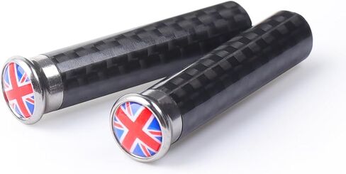 Carbon Fiber Metal Door Lock Pin Knobs Sticker Cover Replacement Parts for Mini Cooper R55 R56 R60 F54 F55 F56 Clubman Countryman Hatchback Universal (Small,Union Jack Red/Blue) in Saudi Arabia