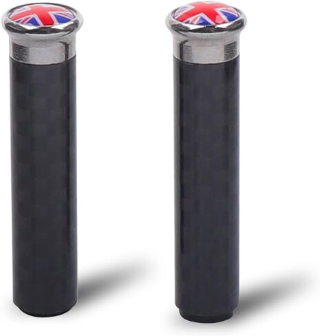 Carbon Fiber Metal Door Lock Pin Knobs Sticker Cover Replacement Parts for Mini Cooper R55 R56 R60 F54 F55 F56 Clubman Countryman Hatchback Universal (Small,Union Jack Red/Blue) in Saudi Arabia