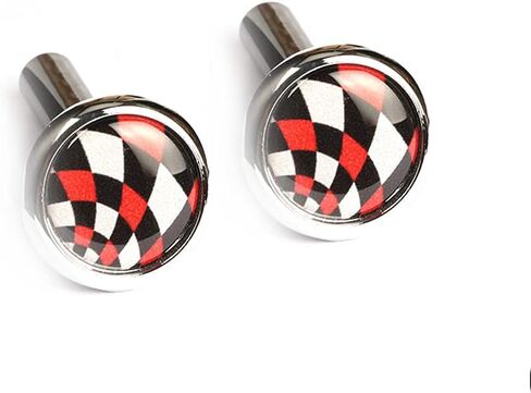 Carbon Fiber Metal Door Lock Pin Knobs Sticker Cover Replacement Parts for Mini Cooper R55 R56 R60 F54 F55 F56 Clubman Countryman Hatchback Universal (Small,Union Jack Red/Blue) in Saudi Arabia