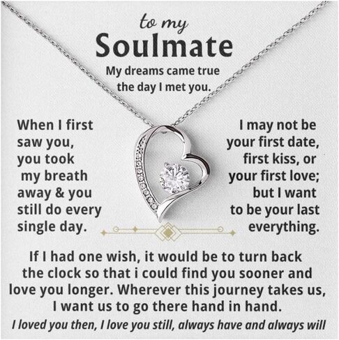 Jewelry To My Wife - My dreams came true the day I met you, Forever Love Necklace, Gift For Wife, Gift for her,Gifts For Wife Romantic, Christmas Birthday Gift, Valentine Gift in Kuwait