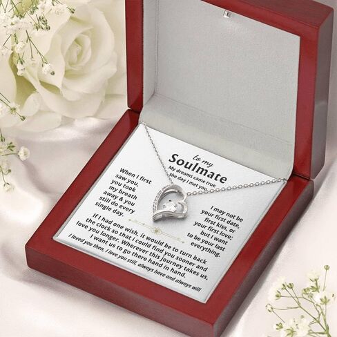 Jewelry To My Wife - My dreams came true the day I met you, Forever Love Necklace, Gift For Wife, Gift for her,Gifts For Wife Romantic, Christmas Birthday Gift, Valentine Gift in Kuwait