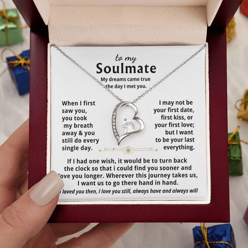 Jewelry To My Wife - My dreams came true the day I met you, Forever Love Necklace, Gift For Wife, Gift for her,Gifts For Wife Romantic, Christmas Birthday Gift, Valentine Gift in Kuwait