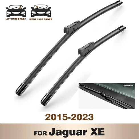 Front Wiper Set For Jaguar XE 2015-2023 2016 2017 2018 2019 2020 2021 coated windshield wiper blade 26"+17"(Left hand drive) in Saudi Arabia
