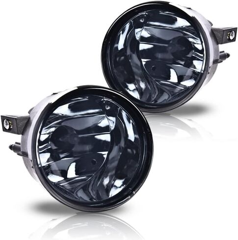Fog lights Compatible with Nissan Titan 2004-2007 2008-2010 2012 2013 2014 2015/2005 2006 2007 Nissan Armada Front Bumper Lamps with Bulbs Pure White 6000k 2pc (Smoky Lens Chrome Housing) in Saudi Arabia