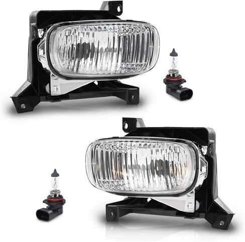 عدسة شفافة لضوء الضباب PIT66 متوافقة مع Toyota Tundra (الطراز الفرعي: Base، Limited، SR5) 2000-2006 مع مصابيح in Saudi Arabia