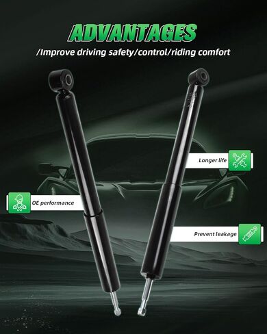 SCITOO - Rear Shock Absorber for Toyota Fits 2001-2002 for Toyota Sequoia Shocks 344358 Struts - 2Pc Set in Saudi Arabia